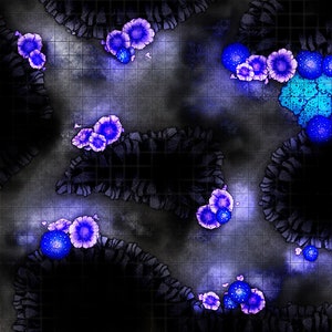 Underdark Battle Map, DnD Battle Map, D&D, Battlemap, Dungeons and Dragons, 5e, Roll20, Fantasy Grounds, Foundry, VTT, Digitale kaart