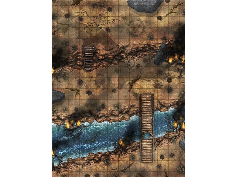 Desert Cliffs Battle Map Dnd Battle Map D&D Battlemap Etsy India