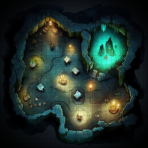 Well of Souls Battle Map, DnD Battle Map, D&D, Battlemap, Dungeons and Dragons, 5e, Roll20, Fantasy Grounds, Foundry, VTT, Digital Map
