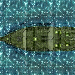 Ghost Ship Battle Map, D&D Battle Map, D&D, Battlemap, Dungeons and Dragons, 5e, Roll20, Fantasy Grounds, Gießerei, VTT, Digital Map