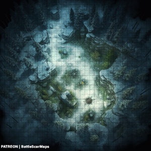Dead End Map, DnD Map, D&D, Fantasy Map, Dungeons and Dragons, 5e, Roll20, Fantasy Bases, Gießerei, Digitale Karte