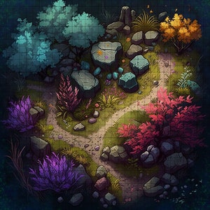 Feywild Path Battle Map, D&D, Battlemap, Dungeons and Dragons, 5e, Roll20, Fantasy Grounds, Gießerei, VTT, Digital Map