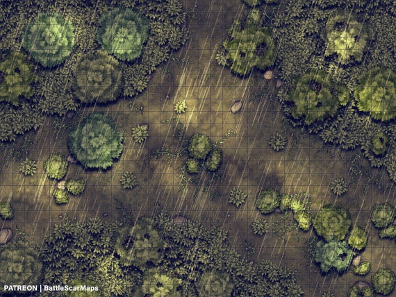 Forest Clearing Battle Map Dnd Battle Map D D Battlemap Etsy Canada