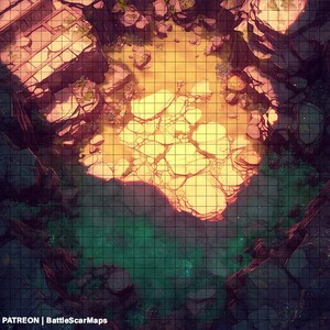 Binnen de Shadow Battle Map, DnD Battle Map, D&D, Battlemap, Dungeons and Dragons, 5e, Roll20, Fantasy Grounds, Foundry, VTT, Digitale kaart