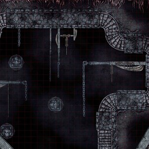 Abyssal Stairs Battle Map, DnD Battle Map, D&D, Battlemap, Dungeons and Dragons, 5e, Roll20, Fantasy Grounds, Foundry, VTT, Digitale kaart