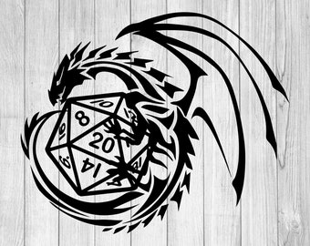 Dice Dragon, D20 shirt, Critical Hit svg, Critical Roll svg, Dungeons and Dragons svg, DnD Shirt, Dungeons and Dragons shirt, Cricut, svg