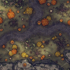 Halloween Forest Battle Map, D&D Battle Map, D&D, Battlemap, Dungeons and Dragons, 5e, Roll20, Fantasy Grounds, Gießerei, VTT, Digital Map