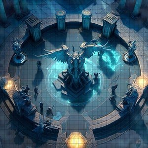 Goed en Kwaad Battle Map, DnD Battle Map, D&D, Battlemap, Dungeons and Dragons, 5e, Roll20, Fantasy Grounds, Foundry, VTT, Digitale kaart