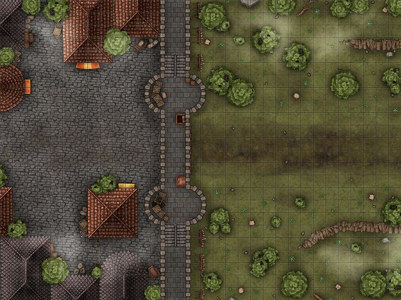 City Bundle Battle Map, Dnd Battle Map, D&D, Battlemap, Dungeons and ...