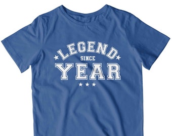 Kids Legend Since YEAR T-Shirt | 3rd/4th/5th/6th/7th/8th/9th/10th/11th/12th/13th/14th etc. Birthday Gift | Many Colours |