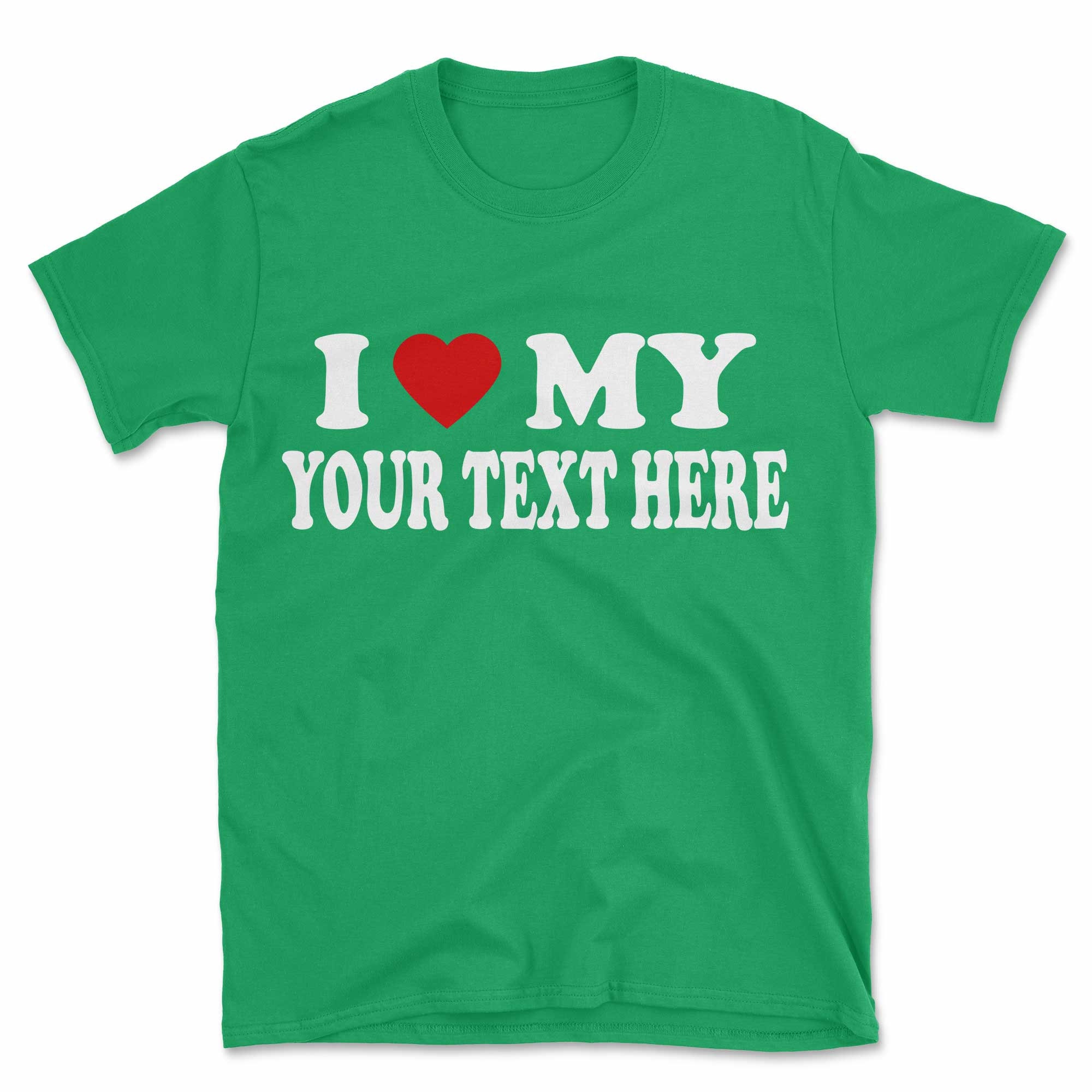 I Love My Your Text Here T-shirt Personalised Heart Vintage - Etsy