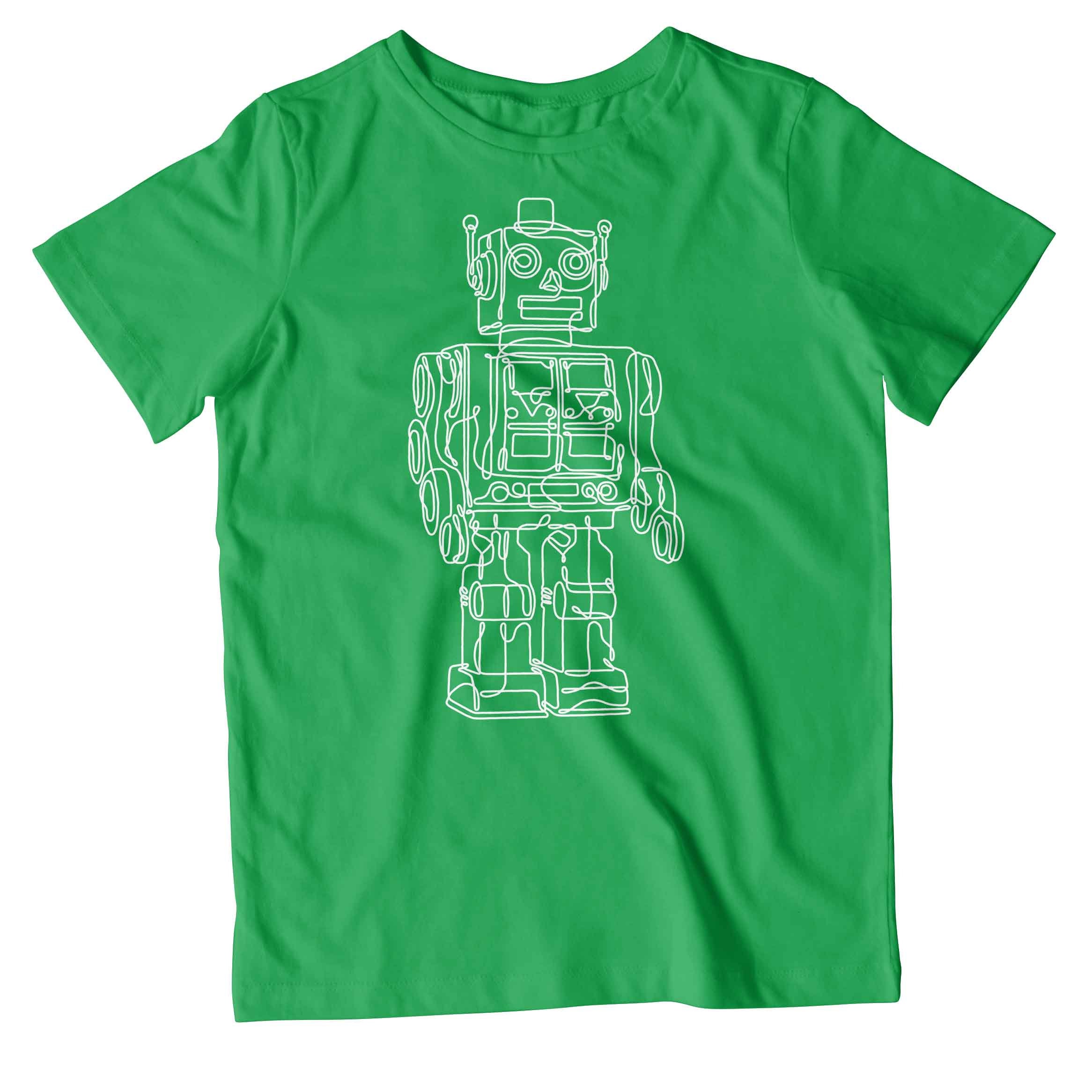 【2plan】Light Robot Printing Short Sleeve T-shirt Light Robot Printing Short Sleeve T-shirt - 2PLAN | 60