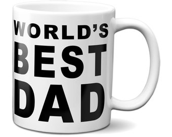 World's Best Dad Mug | Father's Day Birthday Christmas Coffee Tea Gift For Him | Printed In-House