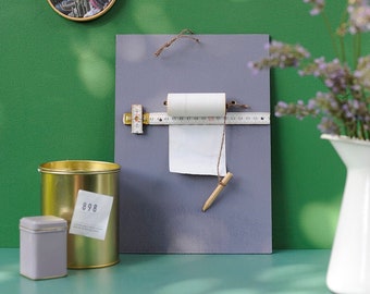 Pinnwand Notizzettel Einkaufszettel Zollstock DIY Baumarkt - zum Aufhängen oder Hinstellen - Geschenk