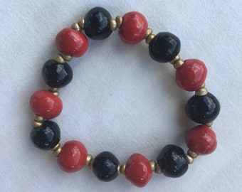 Sewing Bracelet with Haitian Flag For Unisex - Marche Lacaille