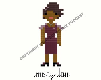 Mary Lou Williams - Jazz Giant - Pianist - Composer - Cross Stitch Pattern