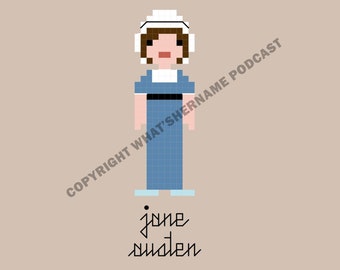 Jane Austen Cross Stitch Pattern