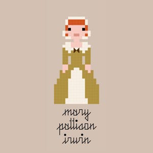 Mary Pattison Irwin Cross Stitch Pattern - Ropemaker - Colonial America