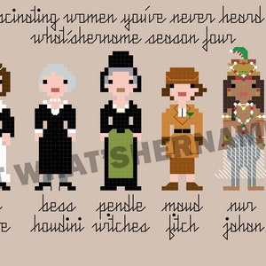 What&#39;sHerName Season 4 Cross Stitch Pattern