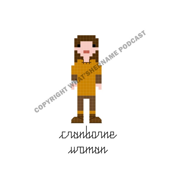 Cranborne Woman - Neolithic Burial - British Archaeology - Cross Stitch Pattern