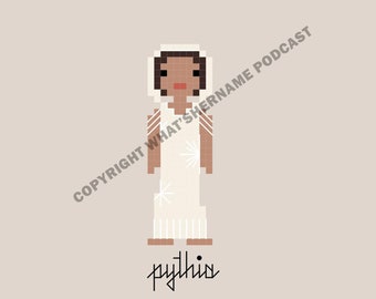 Pythia - Oracle of Delphi - Ancient Greece - Cross Stitch Pattern