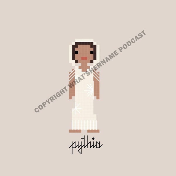 Pythia - Oracle of Delphi - Ancient Greece - Cross Stitch Pattern