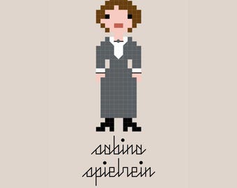 Sabina Spielrein - Psychoanalyst - Mother of Psychology - Cross Stitch Pattern