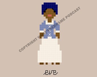 Eve - Cross Stitch Pattern - Enslaved Woman - Colonial Williamsburg