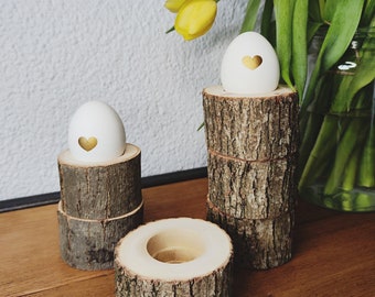 Eierbecher Holz, , Ostern, Ostergeschenk, Geschenk, Mitbringsel, neutral, Einzugsgeschenk, Umzug, neue Wohnung