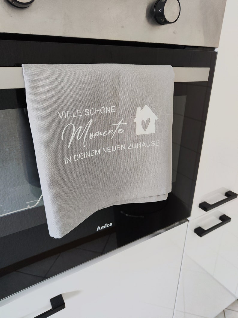 Einzugsgeschenk Set - Geschirrtuch Mit Karte & Kochlöffel