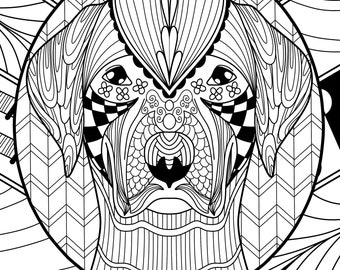 Zen Coloring Book Animals (20 Pages) // Printable Coloring Pages // Downloadable Coloring Book //