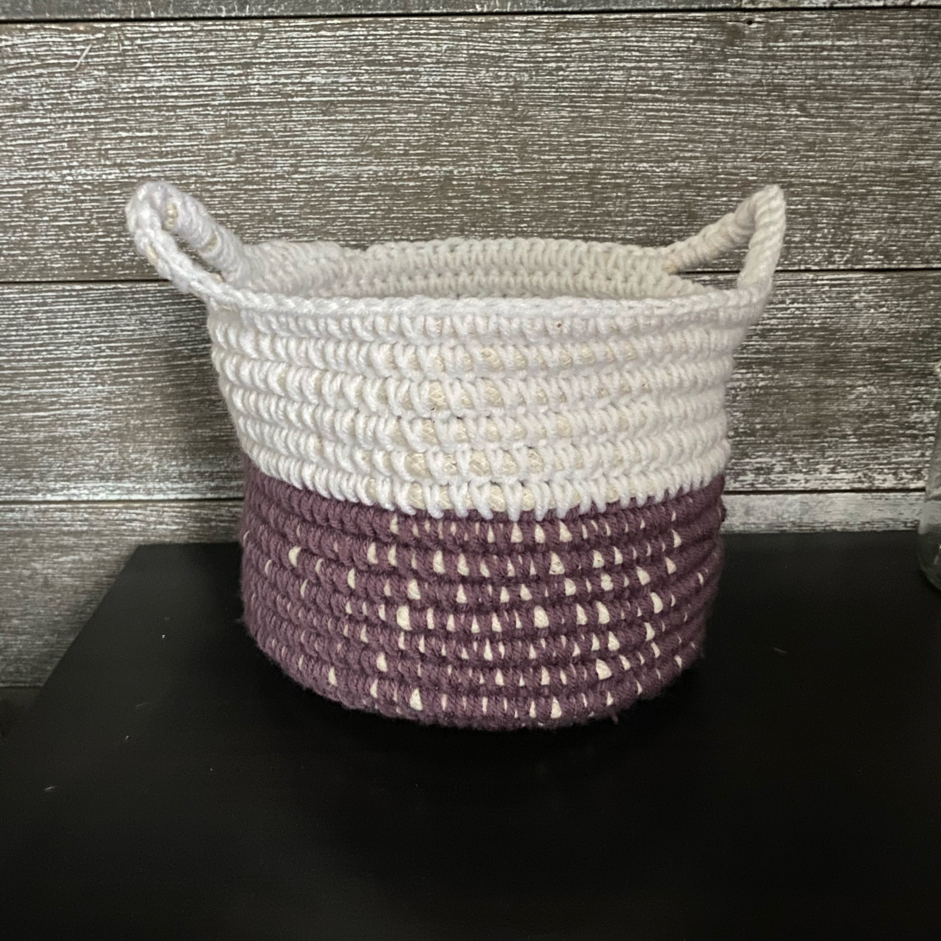 Handmade Yarn Coil Basket Etsy