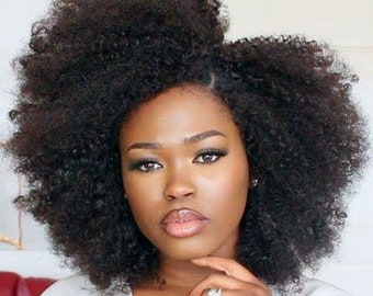 natural looking afro wigs