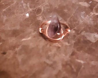 Amethyst Wire Wrapped Ring