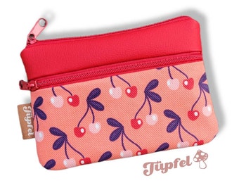 Mini purse with 2 zipped compartments