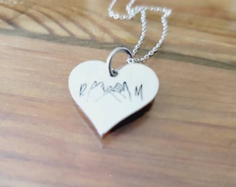 Pinky Promise Couple's Necklace: Personalized Heart, Stainless Steel Chain