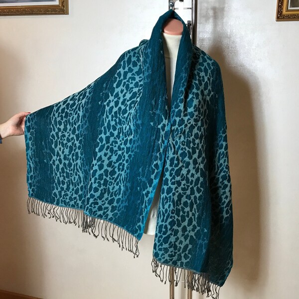 Leopard Print Scarf Etsy