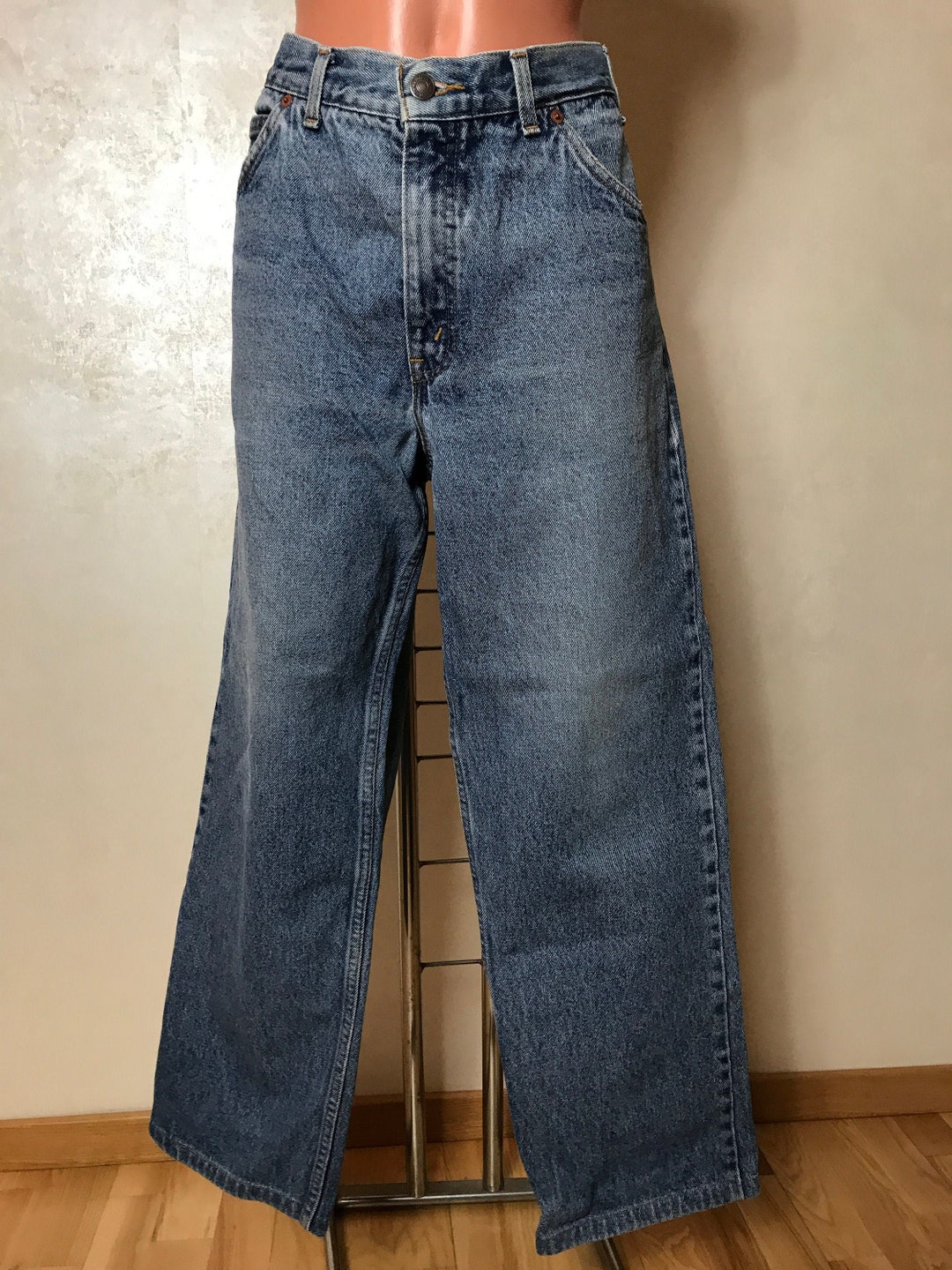 Levi's Jeans, Vintage 80s, Cotton Blue Denim, Size 38 Large
