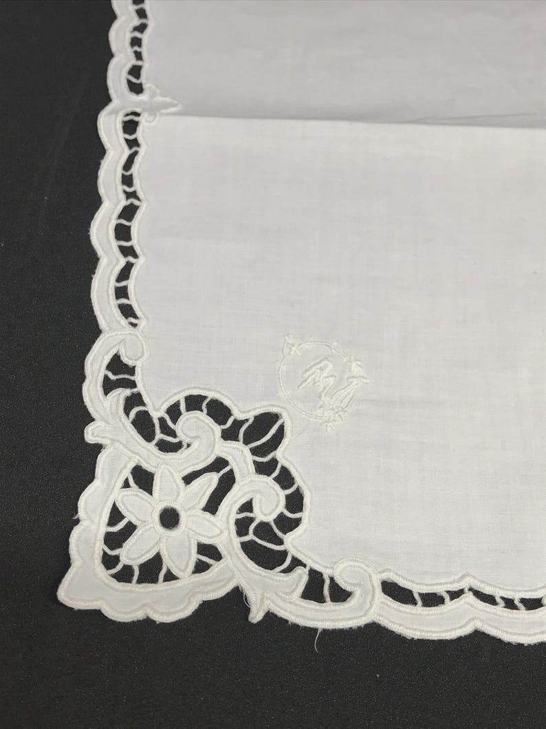 Vintage Textiles Collection: 80s Gauze Fabric, Red Plaid Cotton, 70s Lace Handkerchief, 80s Lanvin Scarf image 19
