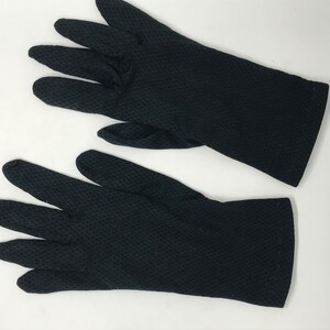 Vintage jaren &#39;90 dameshandschoenen, donkergrijze oogstof, klein formaat, klassiek design, minimalistische handschoenen, formeel evenement