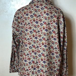 Vintage & moderne topcollectie: 80s zijde turquoise, Zara ruches katoen, bloemenprint, tie dye viscose, maat L afbeelding 7