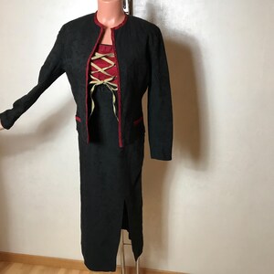 Vintage Skirt Suit Collection: 70s & 80s Co-ord Sets, Silk Dirndl, Wool Floral and 3-Piece Outfits Handmade Corset S