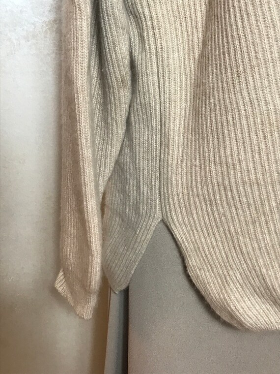 Camel vintage womans sweater Cashmere fabric Striped … - Gem