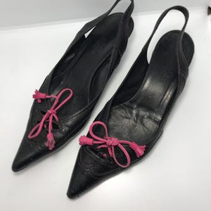 Vintage 90s Designer Shoe Collection: Hermes, Marc O'Polo, Clarks, Bata (Sizes EU 37-38) Hermes Heels 37.5