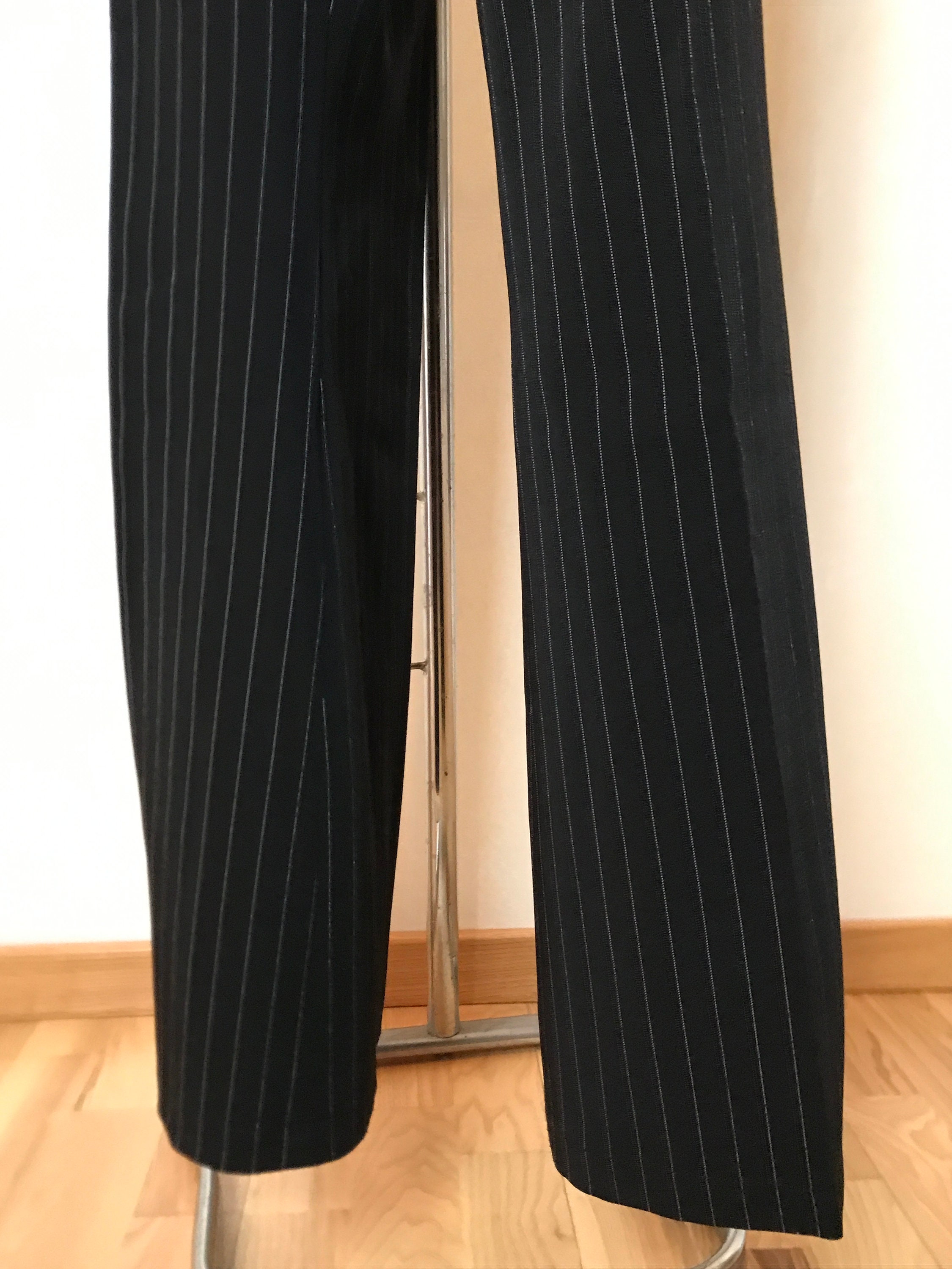 Black Vintage 80s Pants, Women's Work Pants, Medium Size Black Vintage 80s Pants, Women's Work Pants, Medium Size