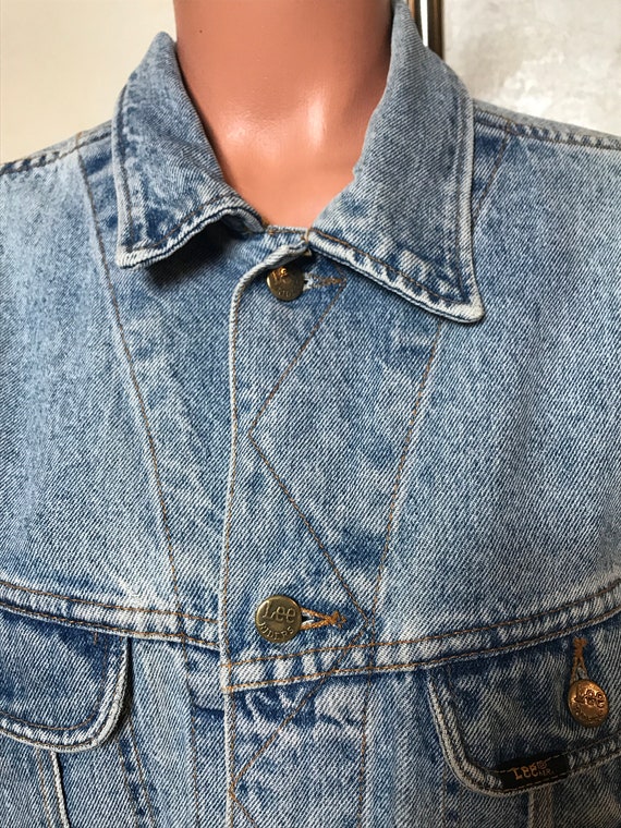 LEE Denim vintage 70s jacket, large size, unisex … - image 8