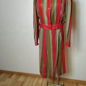 Vintage Skirt Suit Collection: 70s & 80s Co-ord Sets, Silk Dirndl, Wool Floral and 3-Piece Outfits Max Arnaud Stripe M
