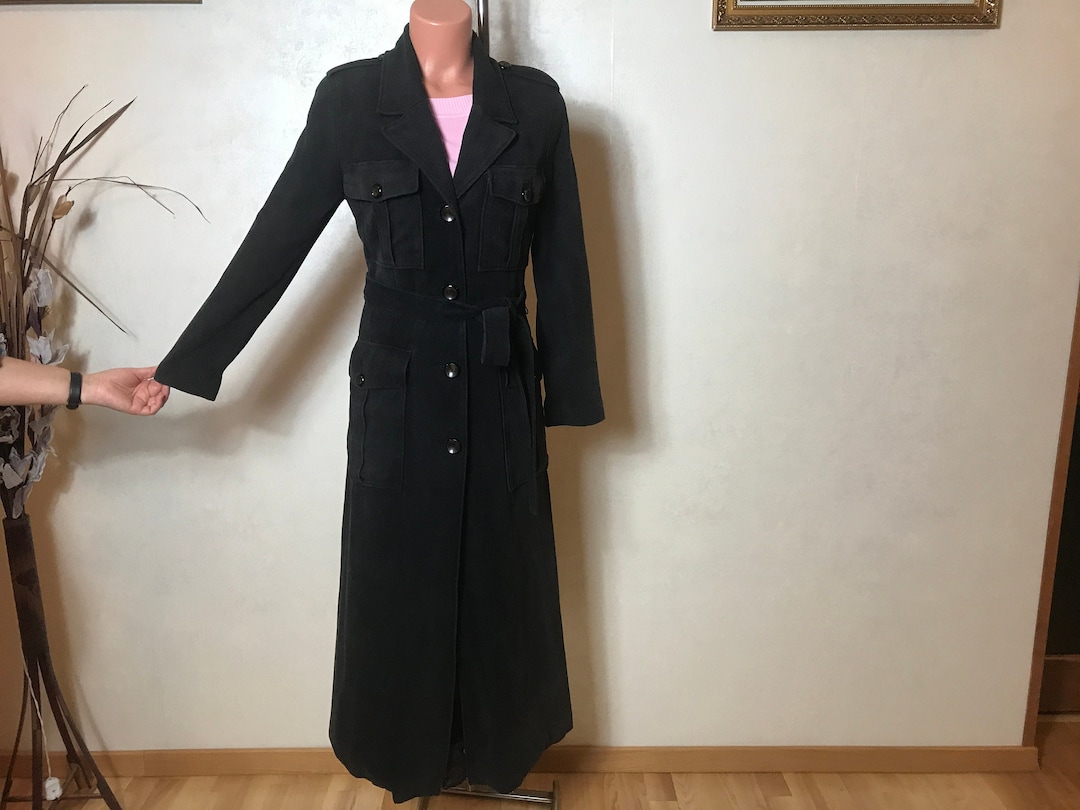 Edwardian Wool Coat, Maxi Vintage Style Coat, Winter