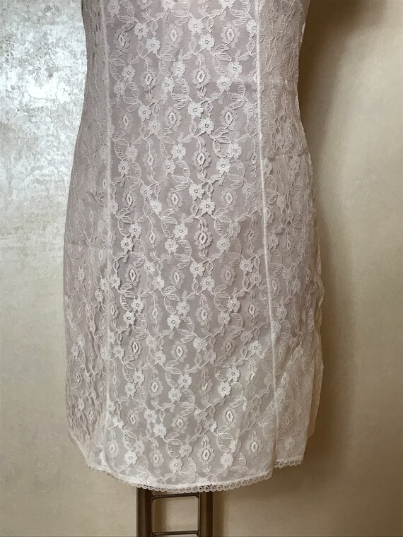 80 year old nightie holographic fabric fine lace
