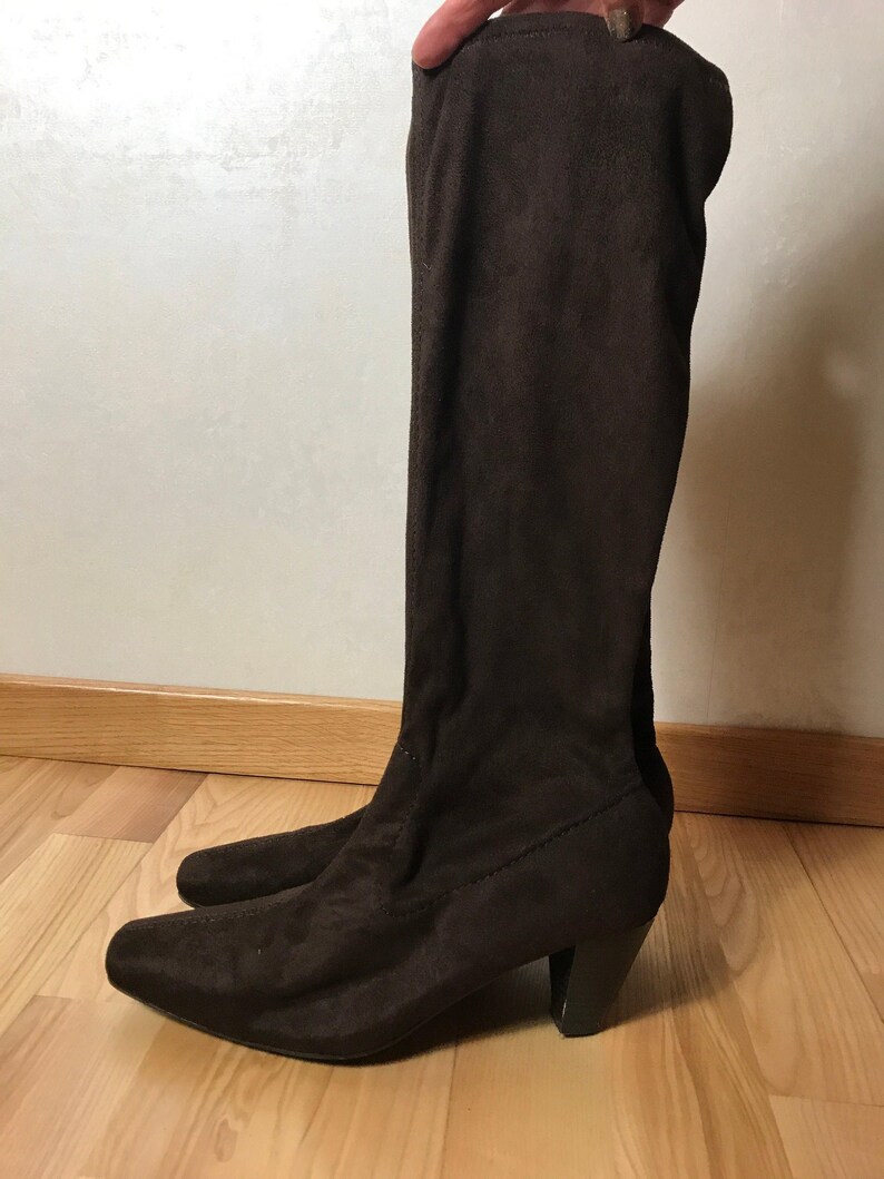 Vintage Footwear Collection Size EU 39: Leather Flats, Suede Heels, Slouch Boots, Sneakers Tozzi Slouch Bts 39